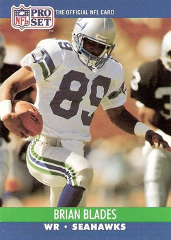 Brian Blades Seattle Seahawks 1990 Pro set NFL #646